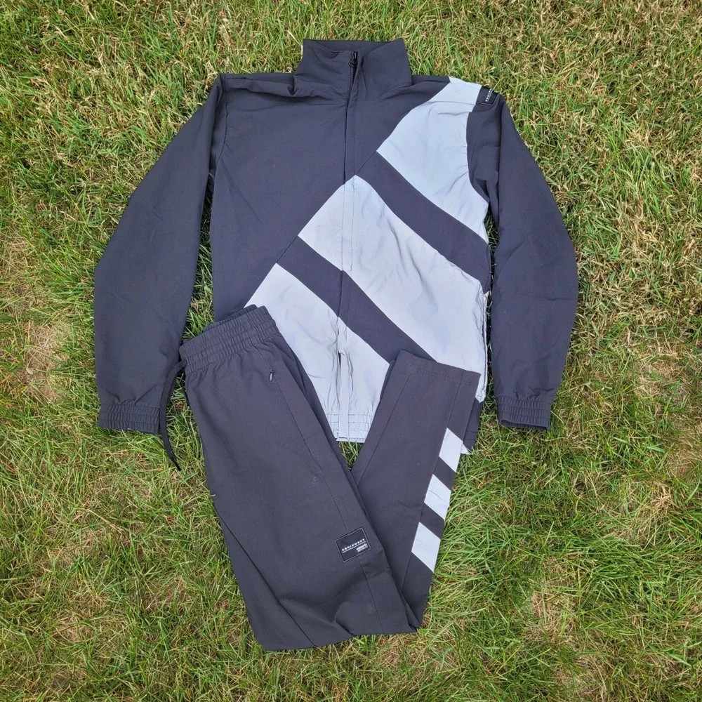 Adidas Tracksuit Mens S Black Equipment ADV/91-17 Windbreaker Jacket Pants Set
